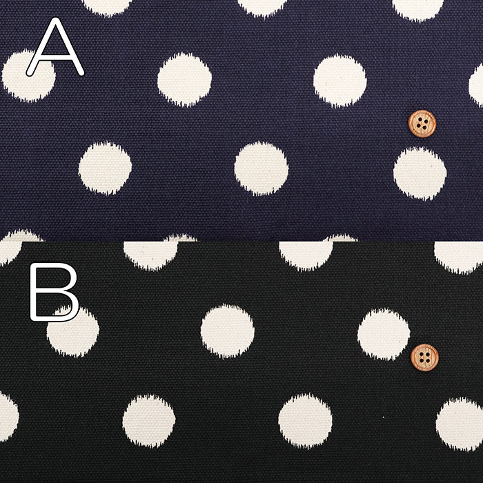 #8 Cotton Canvas Printed Fabric - Snowy Pattern - nomura tailor