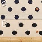 #8 Cotton Canvas Printed Fabric - Snowy Pattern - nomura tailor