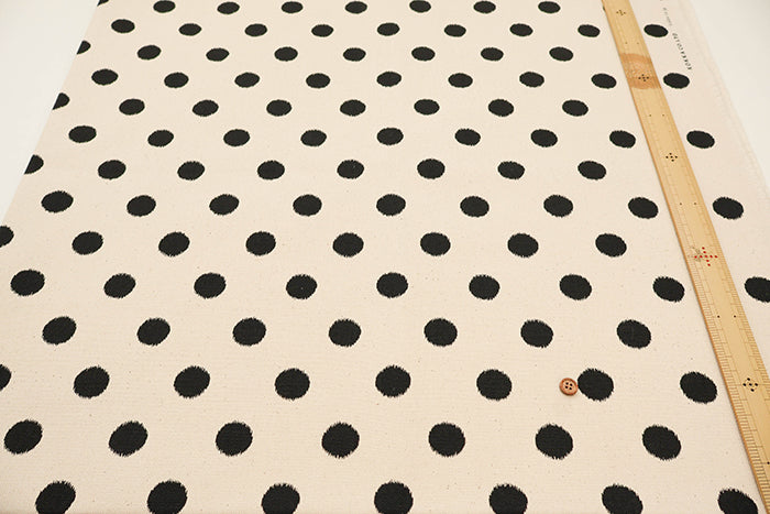 #8 Cotton Canvas Printed Fabric - Snowy Pattern - nomura tailor