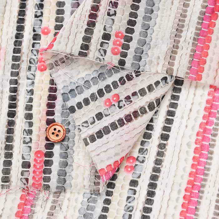 Cotton Voile Printed Fabric - Rug Style - nomura tailor