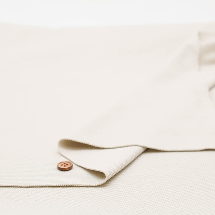 Solid Cotton Rib Knit Fabric - Plain - nomura tailor
