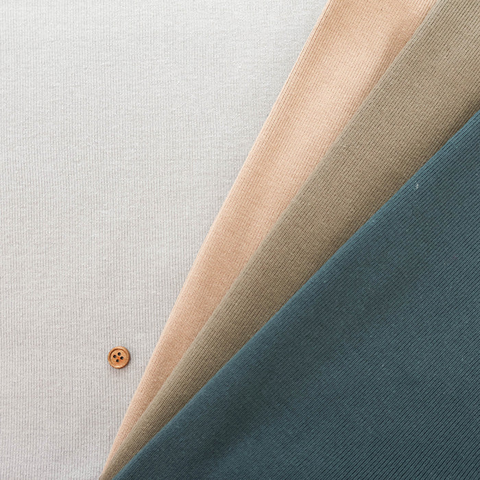 Cotton Rib Knit Fabric - Plain - nomura tailor