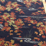 Cotton 21W Cord Print Fabric - Maple Leaves - nomura tailor