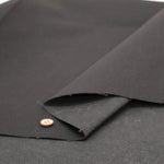 Solid Cotton Black Denim Fabric- Plain - nomura tailor