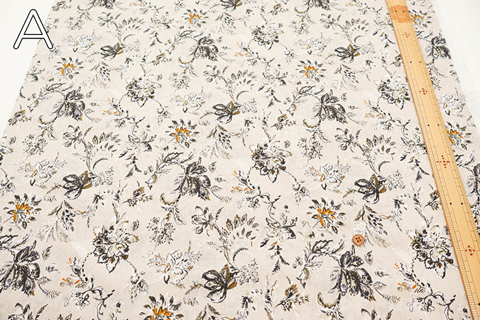 60"Cotton Lawn Fabric - Flower - nomura tailor