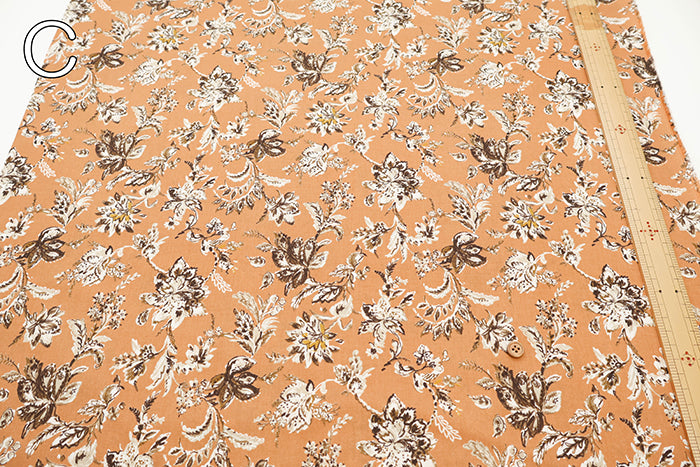 60"Cotton Lawn Fabric - Flower - nomura tailor