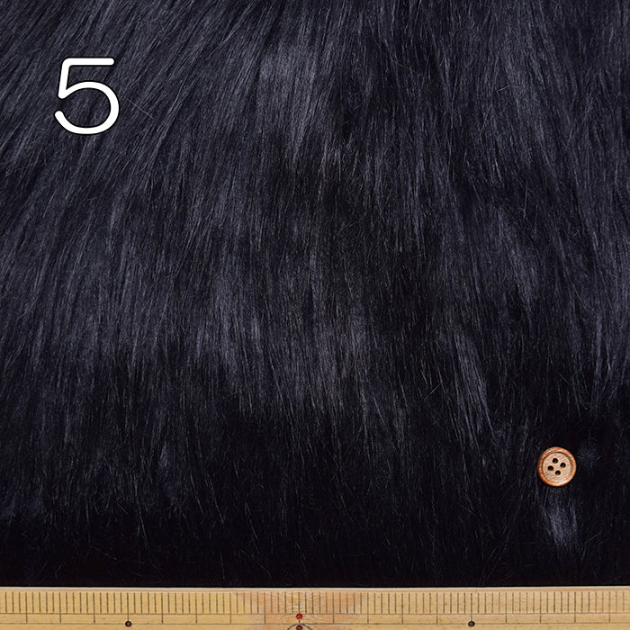 Made in China Long Pile Faux Fur Fabric - Plain - nomura tailor