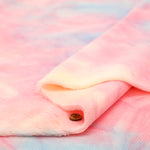 Made in China Polyester Orange Rainbow Fur Fabric - nomura tailor