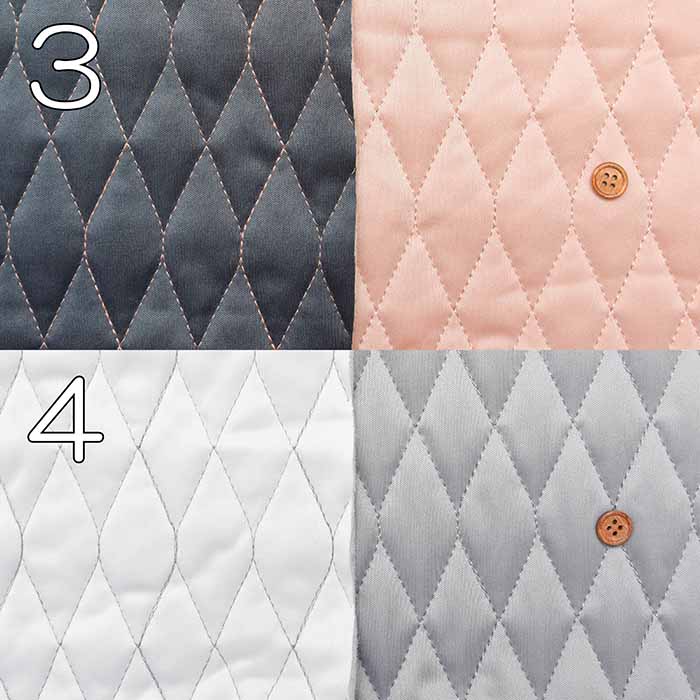 Made in China Polyester Reversible Knit Quilt Fabric- Plain - nomura tailor