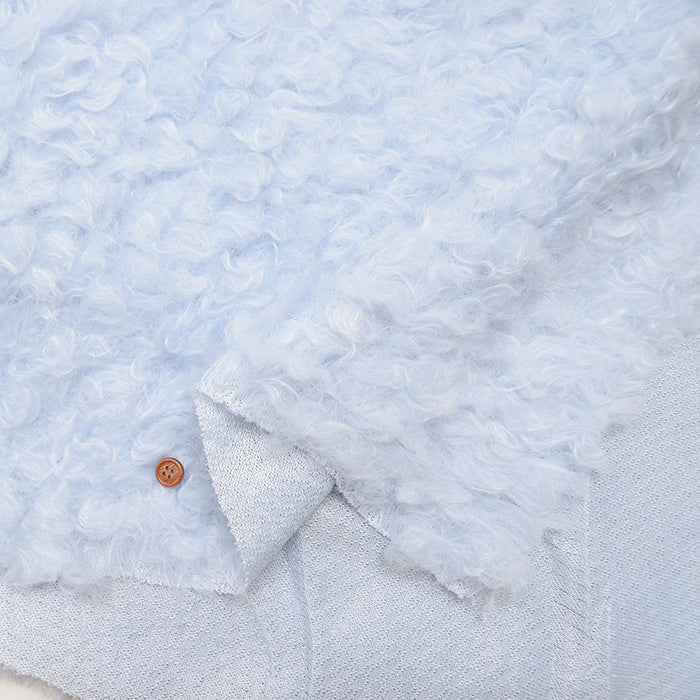 Polyester Curl Fur Fabric - Plain - nomura tailor