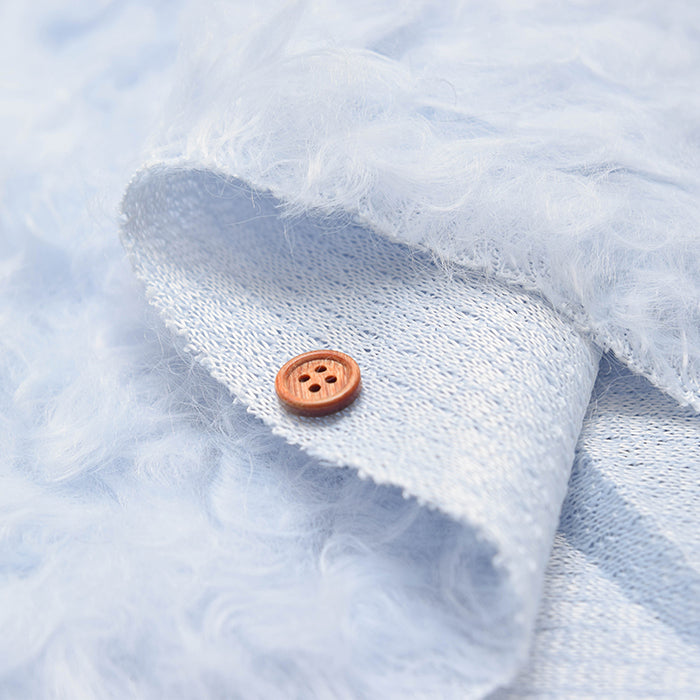 Polyester Curl Fur Fabric - Plain - nomura tailor