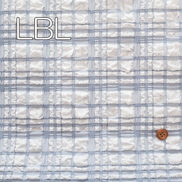 Made in China Trend Fabric Polyester Embossed Tartan Check Fabric - nomura tailor