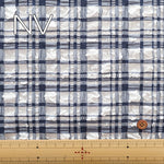 Made in China Trend Fabric Polyester Embossed Tartan Check Fabric - nomura tailor