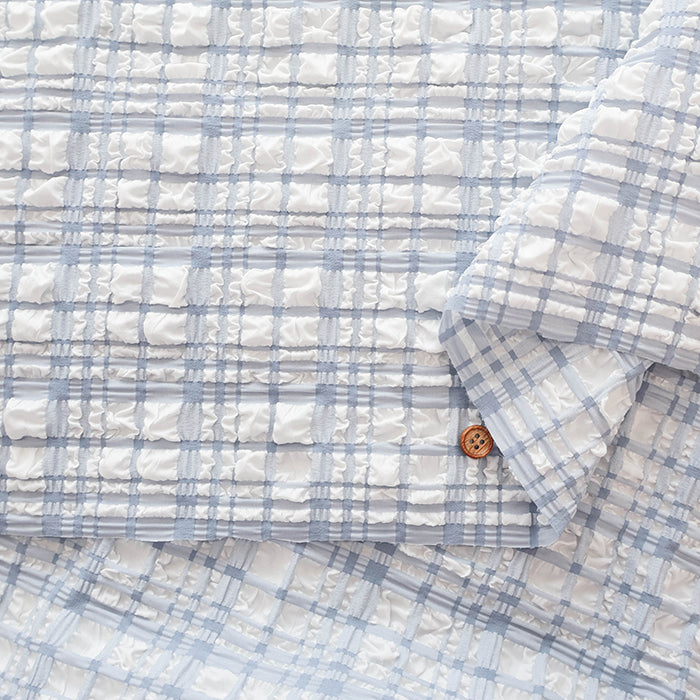 Made in China Trend Fabric Polyester Embossed Tartan Check Fabric - nomura tailor