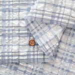 Made in China Trend Fabric Polyester Embossed Tartan Check Fabric - nomura tailor