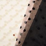 Made in China - Polyester Tulle Flocked Fabric - Dot Pattern - nomura tailor