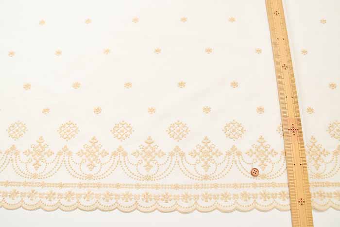 Yarn-dyed cotton 60 lawn Striped lace fabric - nomura tailor