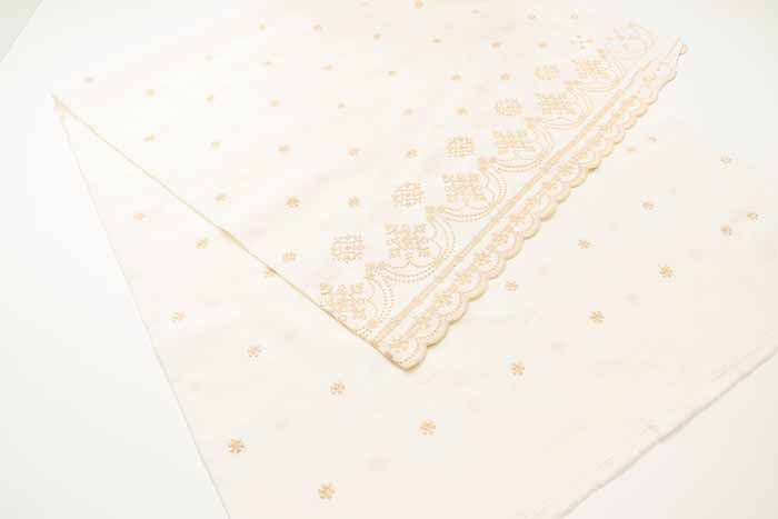 Yarn-dyed cotton 60 lawn Striped lace fabric - nomura tailor