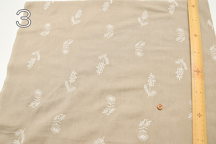 Indian C/L embroidery fabric Flower - nomura tailor