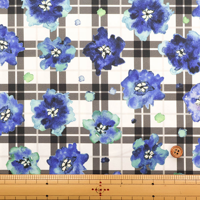 Made in China Polyester Inkjet-printed Fabric - Check and Flower 1 - nomura tailor