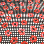 Made in China Polyester Inkjet-printed Fabric - Check and Flower 2 - nomura tailor