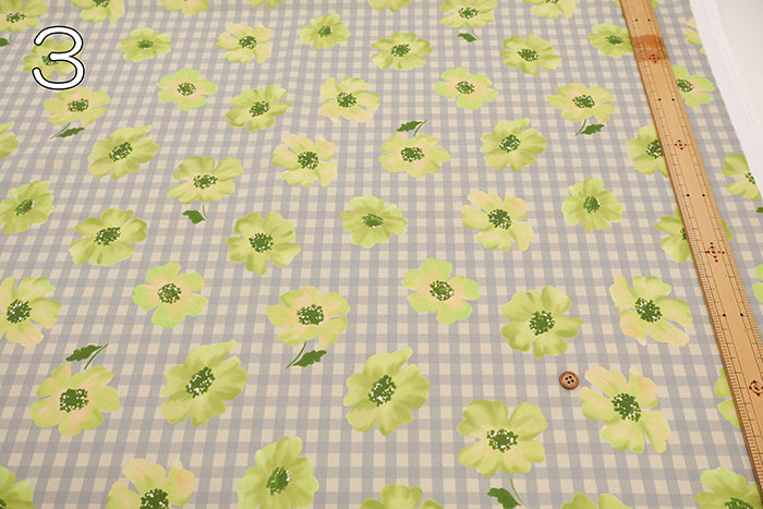 Made in China Polyester Inkjet-printed Fabric - Check and Flower 2 - nomura tailor
