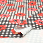Made in China Polyester Inkjet-printed Fabric - Check and Flower 2 - nomura tailor