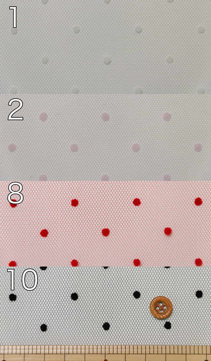 Tulle polka dot flocky - nomura tailor
