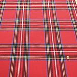 Cotton Slub Tartan Check Fablic