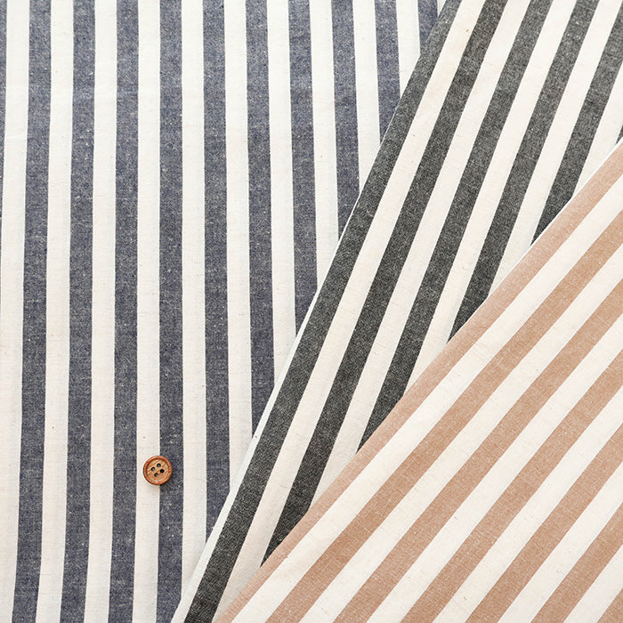 C/L Washed Weather Fabric ‐ Stripe - nomura tailor
