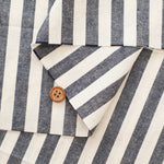 C/L Washed Weather Fabric ‐ Stripe - nomura tailor