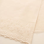 Cotton Cambric Border Lace Fabric - nomura tailor