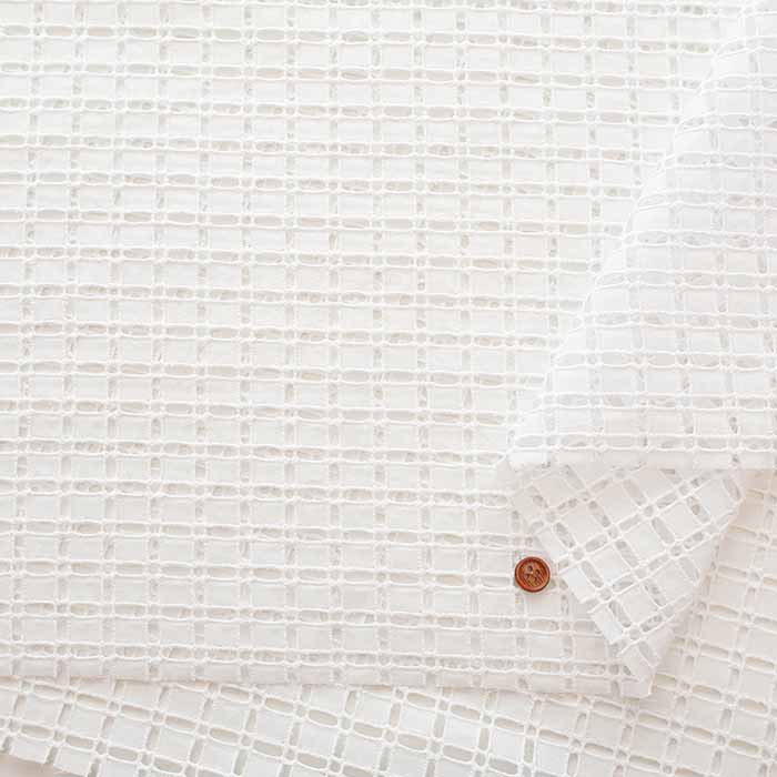 Cotton Lawn Lace Fabric - Square - nomura tailor