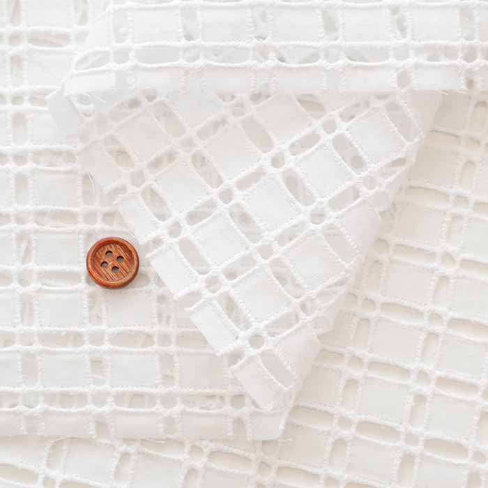 Cotton Lawn Lace Fabric - Square - nomura tailor