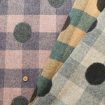 Double Weave Wool Fabric - Dot Check - nomura tailor