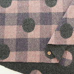 Double Weave Wool Fabric - Dot Check - nomura tailor