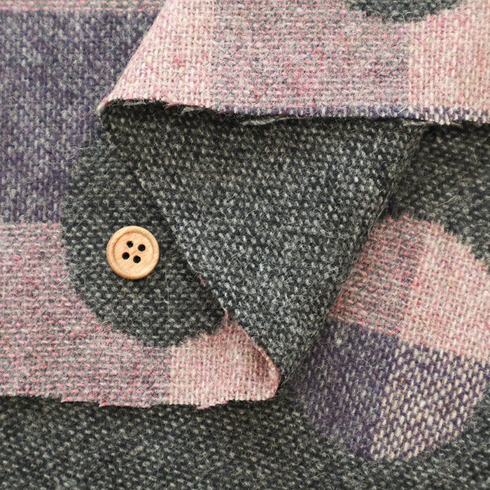 Double Weave Wool Fabric - Dot Check - nomura tailor