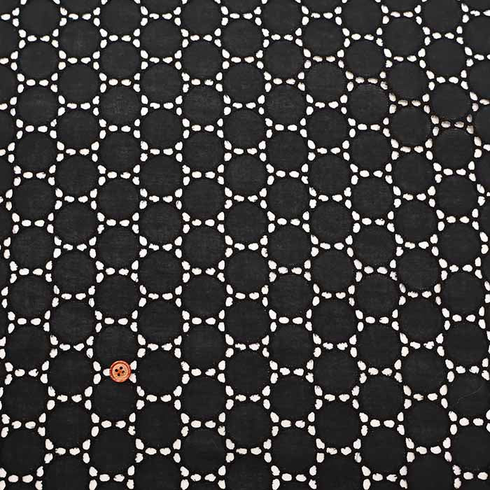 Cotton Lawn Lace Fabric - Circle - nomura tailor