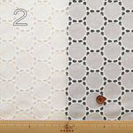 Cotton Lawn Lace Fabric - Circle - nomura tailor