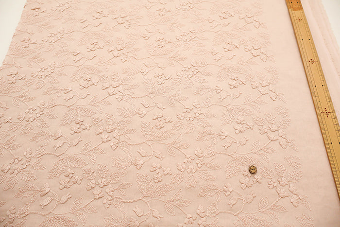Cotton Lawn Cord Lace Fabric - Lily of the Valley - nomura tailor