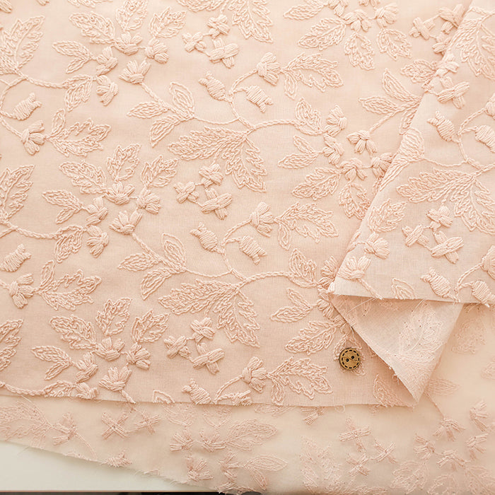 Cotton Lawn Cord Lace Fabric - Lily of the Valley - nomura tailor