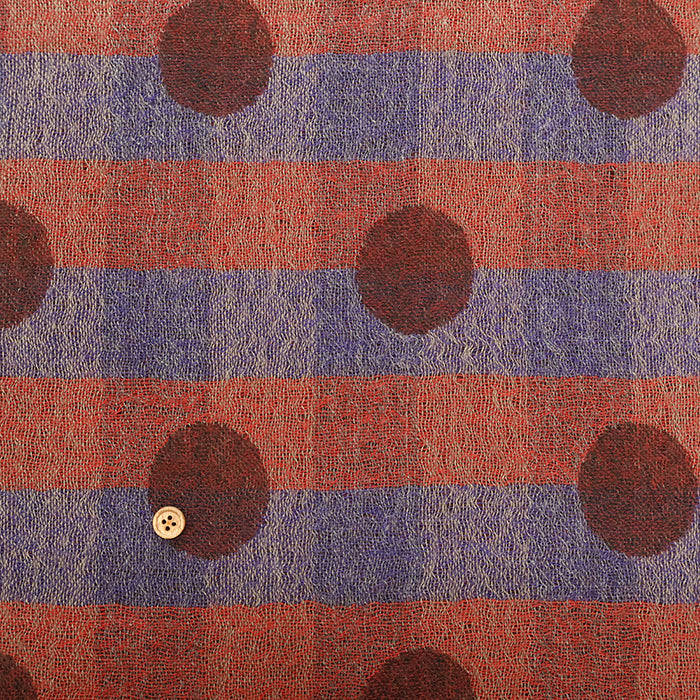 Wool Gauze Fabric - Dot Check - nomura tailor