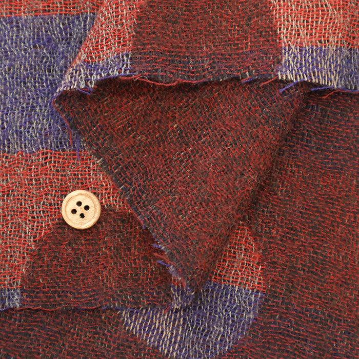 Wool Gauze Fabric - Dot Check - nomura tailor