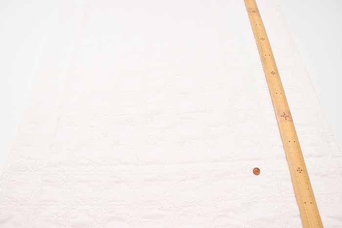 Cotton 60 Lawn Lace Fabric - Square Flower - nomura tailor