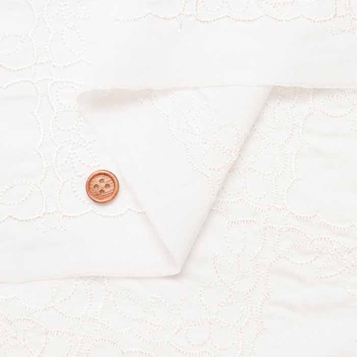 Cotton 60 Lawn Lace Fabric - Square Flower - nomura tailor
