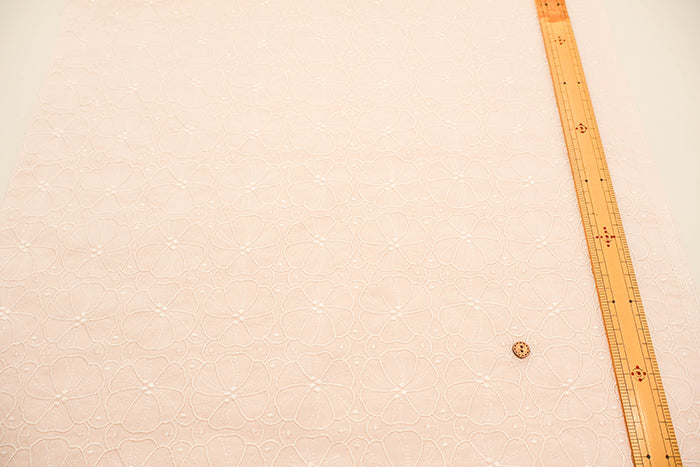 Cotton Lawn Lace Fabric - Flower - nomura tailor