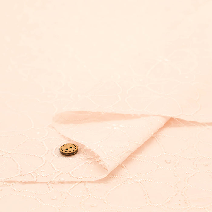 Cotton Lawn Lace Fabric - Flower - nomura tailor