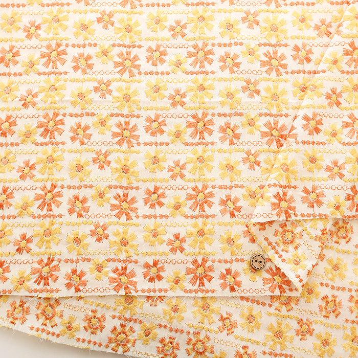 Cotton Lawn Lace Fabric - Flower - nomura tailor