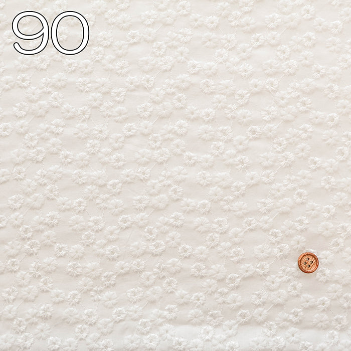 Cotton 60 Lawn Lace Fabric - Petit Flower - nomura tailor