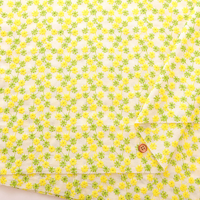 Cotton 60 Lawn Lace Fabric - Petit Flower - nomura tailor